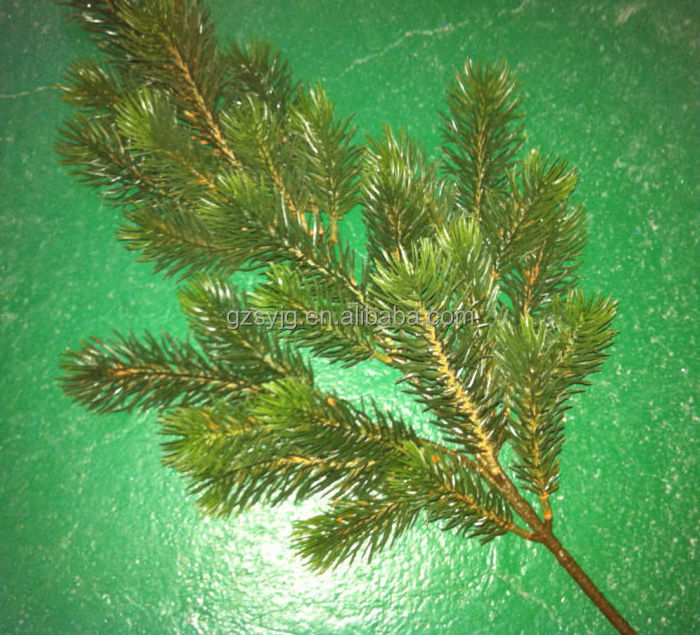 wholesale fake artificial pine tree branches, fake plastic leaves