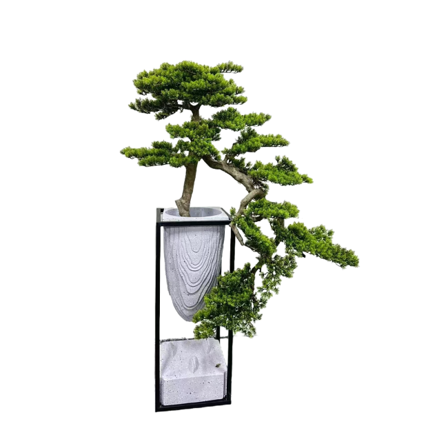 artificial fiberglasspine tree FRP entrance landscape plastic green plant interior decoration  dry landscape