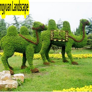 high quality cheap plastic artificial topiary animal, animal topiary wire frame