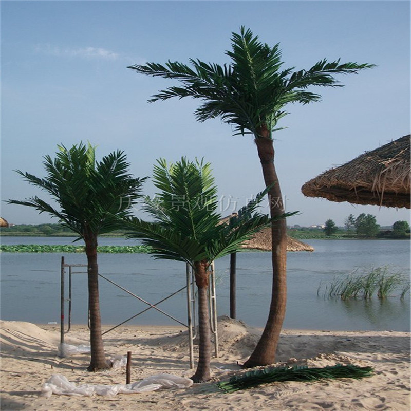 Low-cost artificial outdoor palm 3m coconut palm wholesale outdoor fiberglass artificial palm for sale