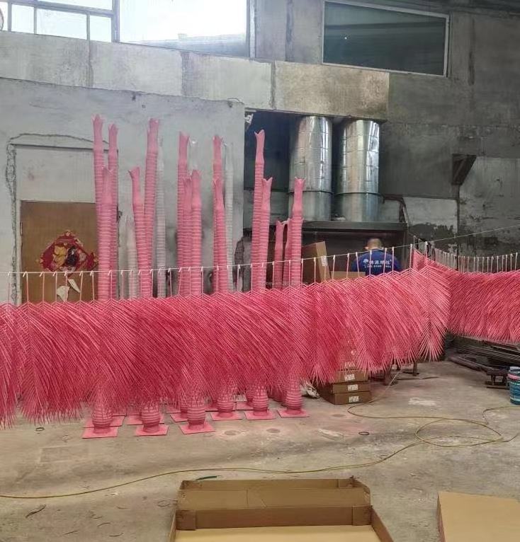 Customize pink indoor  plant artificial coconut palm trees