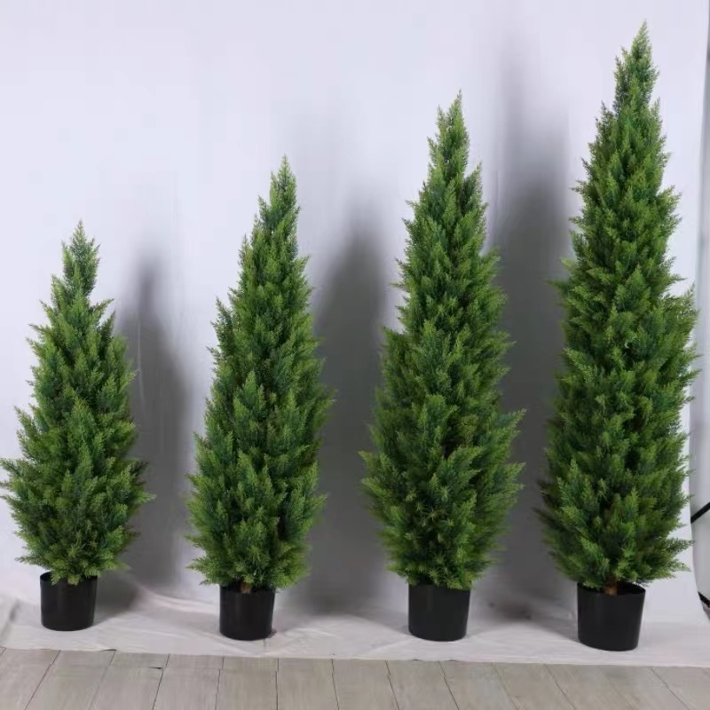 high quality artificial christmas tree UV Protected Faux Cedar Tree