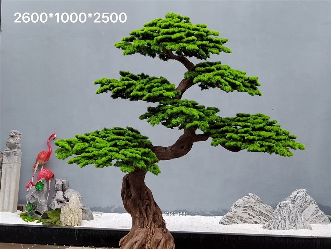 Highly simulation artificial cedar pine trees garden landscaping artificial Bonsai tree