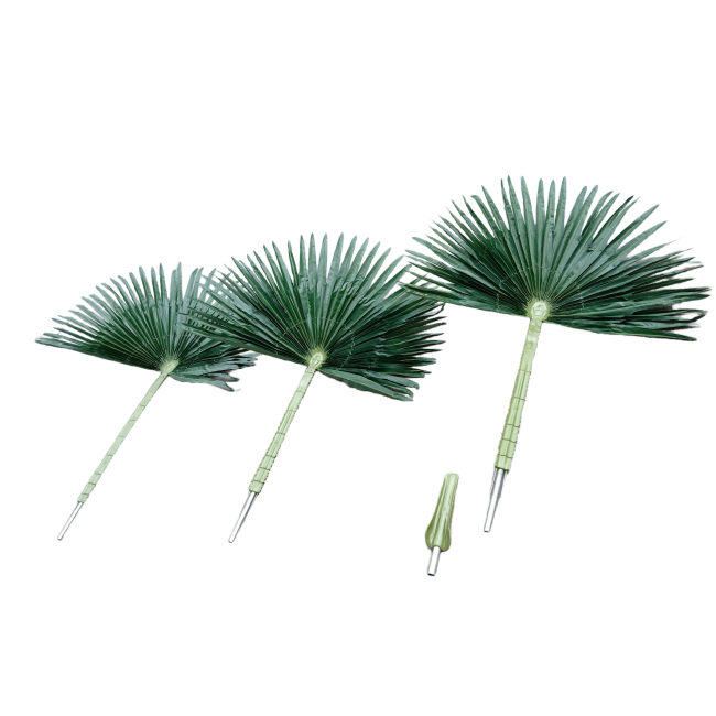 artificial fan Mallow leaves 1.3 m palm leaves photography fan large leaf landscape green plant