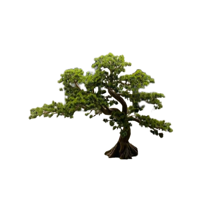 artificial pine tree FRP entrance landscape plastic green plant interior decoration fiberglass dry landscape