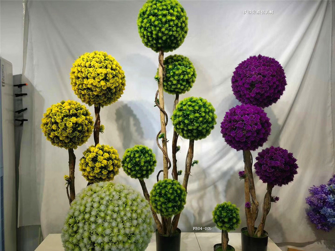 UV Artificial grass ball green ivy boxwood preserved boxwood topiary ball