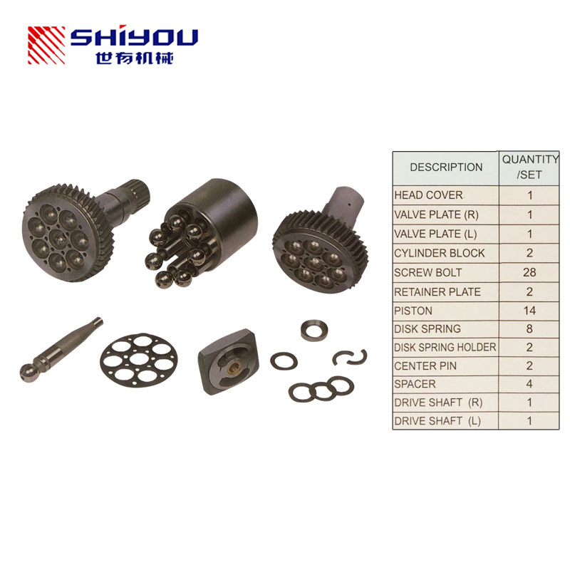 Wholesale Excavator Piston Main Pump Parts Hydraulic Swing Motor Repair Kits