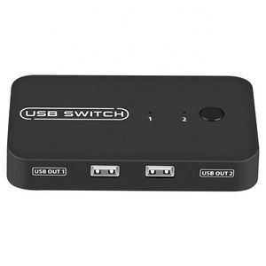 SYONG USB Switch Selector 2 Computers Sharing 2 USB Devices USB 2.0  Switcher Box Hub