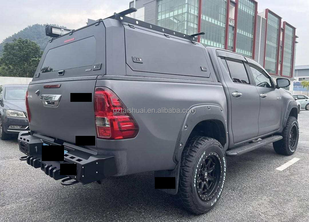 Pick up Truck 4X4 Car Accessories Stainless Steel Hard Top Bed Cover Iron ute tray and canopy for Hilux Revo 2015-2024