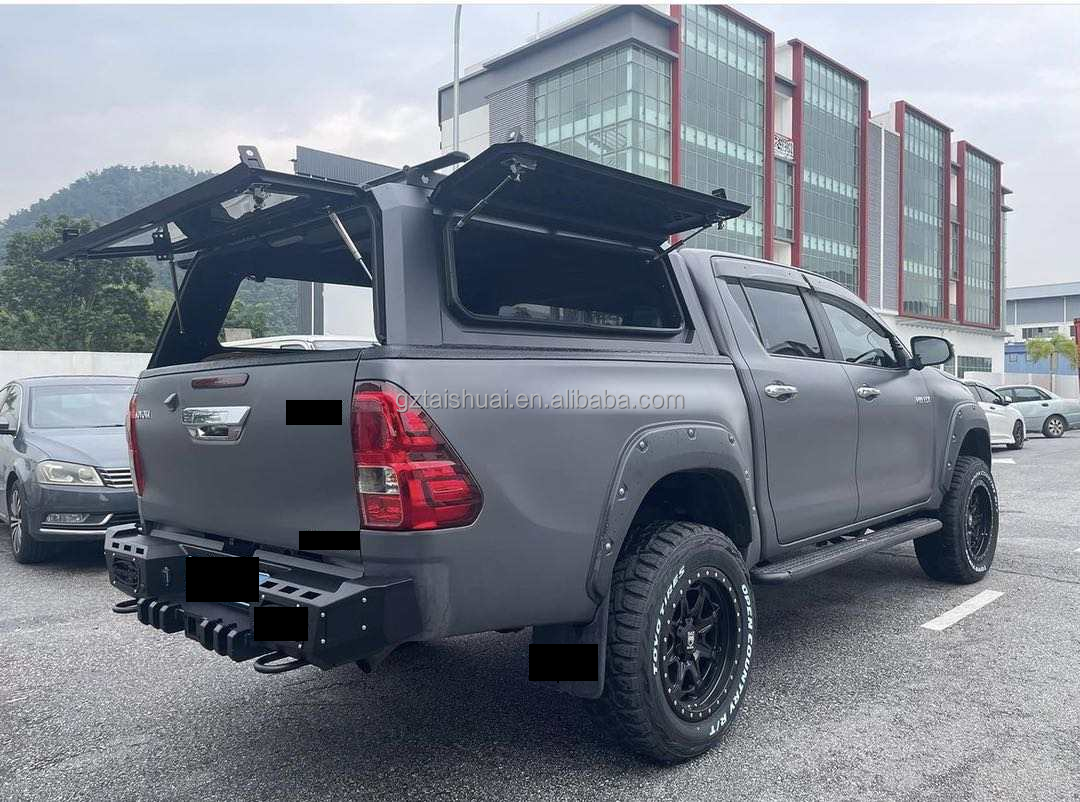 Pick up Truck 4X4 Car Accessories Stainless Steel Hard Top Bed Cover Iron ute tray and canopy for Hilux Revo 2015-2024