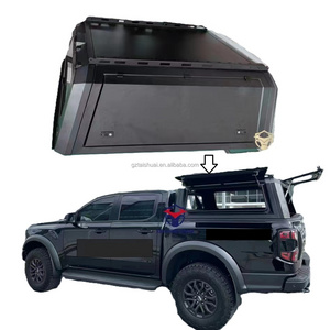 Pick up Truck tonneau cover Iron Material 4x4 Slide On Camper Truck topper Canopy for Ranger Raptor hardtop