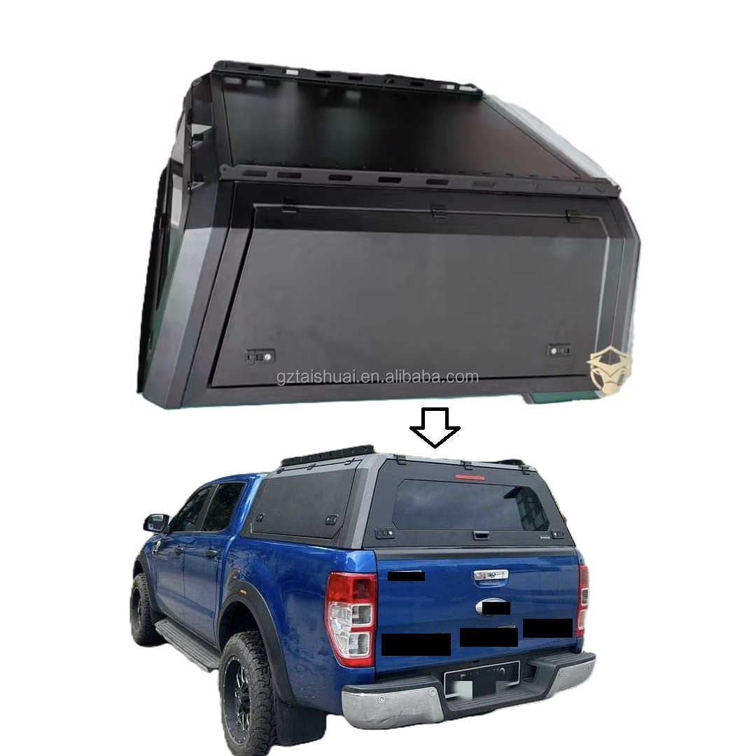 4x4 Waterproof Iron steel Truck Canopy Pickup Truck Topper Camper Canopy fit for Ranger T6 T7 T8 T9 2012-2024 hardtop