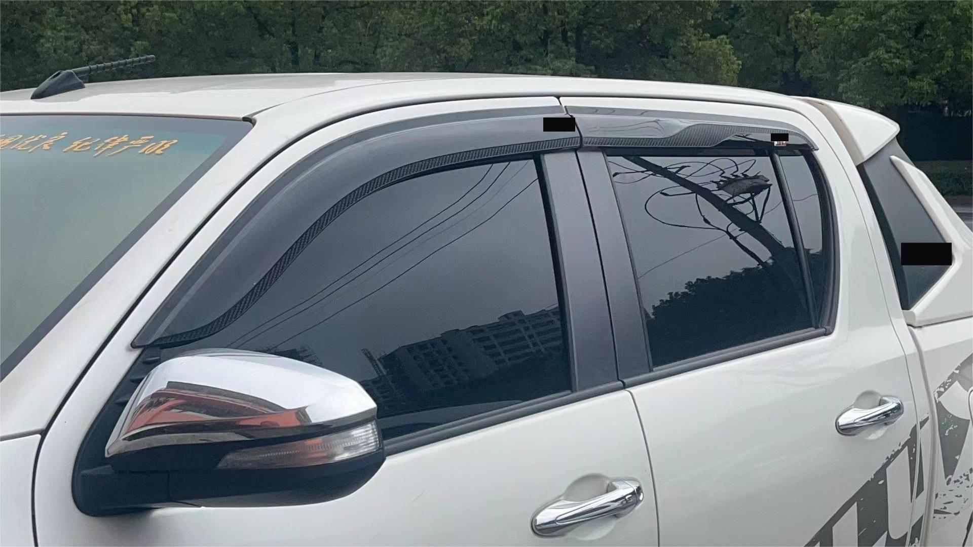 4X4 Pick-up Accessories Side Window Deflectors rain shield window visor for Hilux Revo 2015-2023