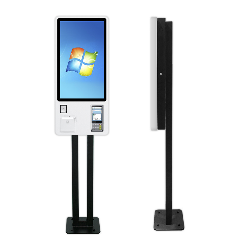 Fast Food 24 inch Interactive ordering self service POS system payment kiosk machine