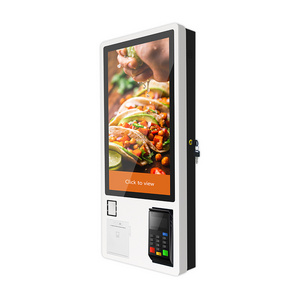 Fast Food 24 inch Interactive ordering self service POS system payment kiosk machine