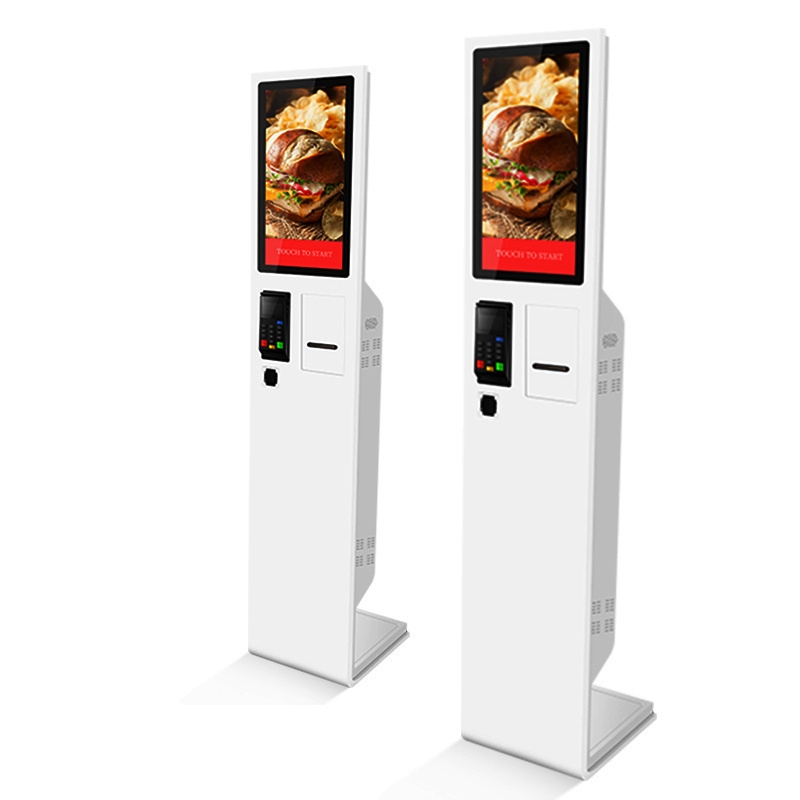 Floor stand touch screen hotel automatic payment terminal kiosk cash check in self-service terminal kiosk for sale