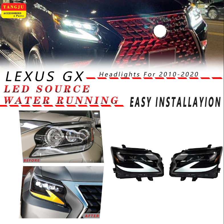 Headlamp Water Steering LED Light Source Headlight for LEXUS  GX460  2010-2020