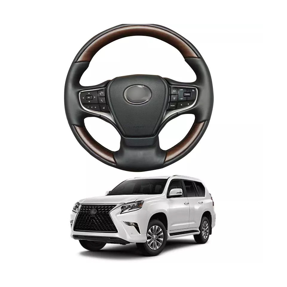 Custom Car Interior Accessories Carbon Fiber Steering Wheel Covered For Lexus GX