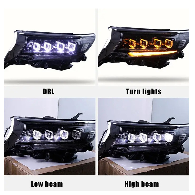 Auto Parts Hot selling led head light head lamp for prado fj150 2018