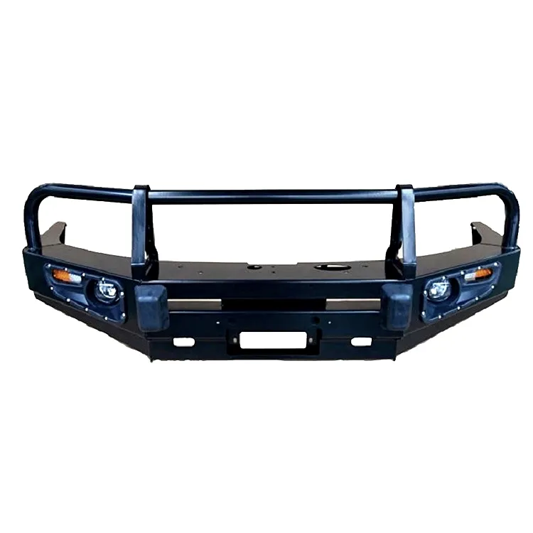 High Quality Car Front Bumper Black Steel 3 LOOP Bull Bar for Land Cruiser Prado  FJ150