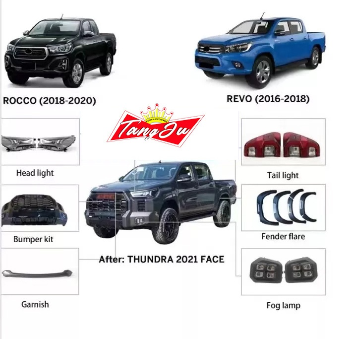 2022 High quality Body Kits 2014 HILUX REVO upgrade to 2022 TUNDRA For HILUX REVO For 2022 TUNDRA