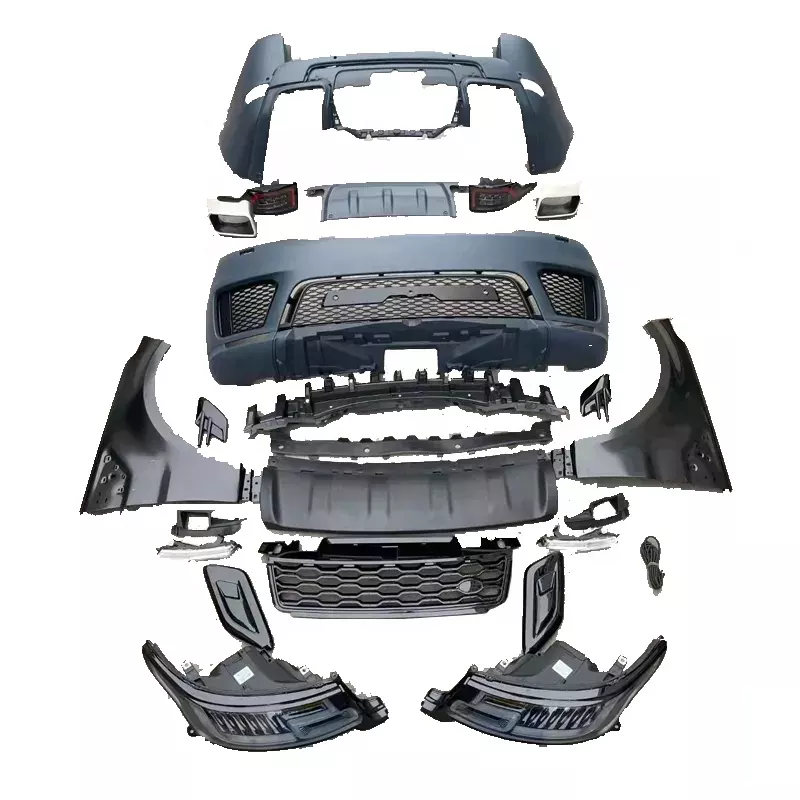 Hot selling PP plastic body kit for Land Rover Range Rover Sport 2014 up to 2018+ OEM body kit with head lamps full kits