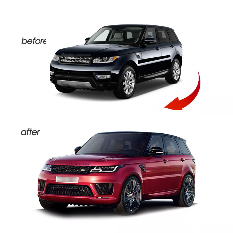 Hot selling PP plastic body kit for Land Rover Range Rover Sport 2014 up to 2018+ OEM body kit with head lamps full kits