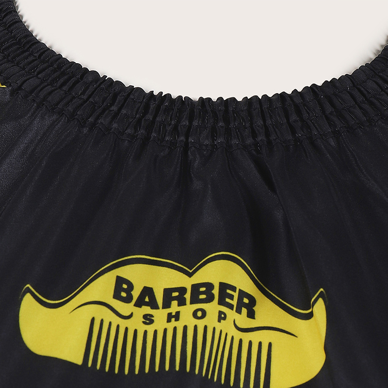 Wholesale custom logo barber salon stylist cape barber apron polyester hairdressing cape