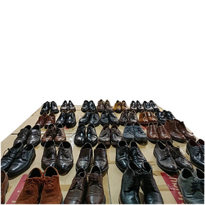 wholesale well cleaned and polished Used men leather shoes business used leather boots  men dress shoes cheap price high quality