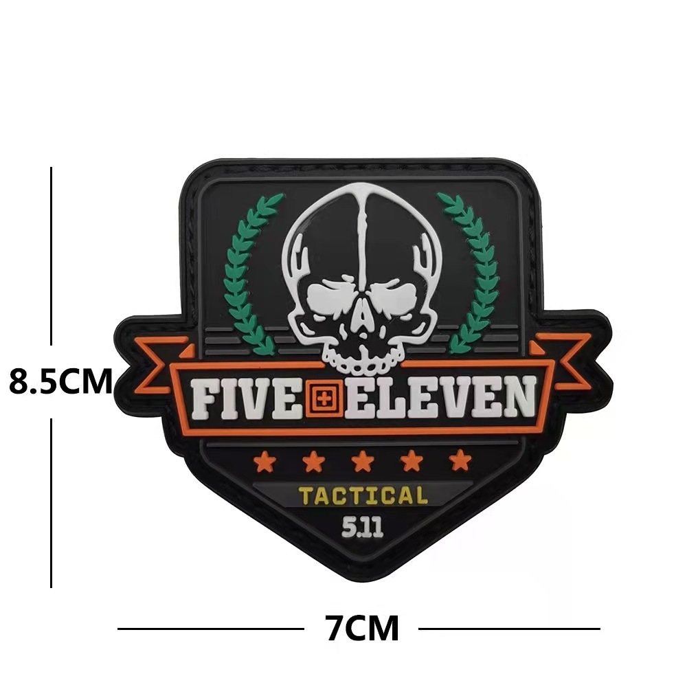 High Quality PVC Tactical Patches Logo 3d Applique DIY Stickers Garment Silicone Patch