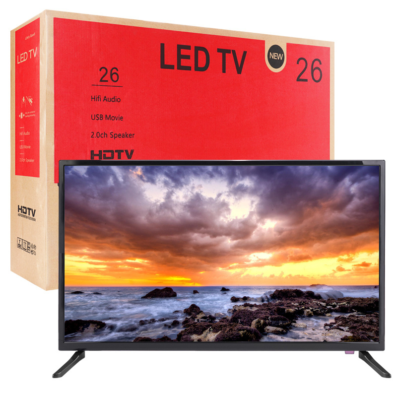 LED TV 26  -red  color BOX New uhd lcd led smart tv 26 inch led tv android german television brands