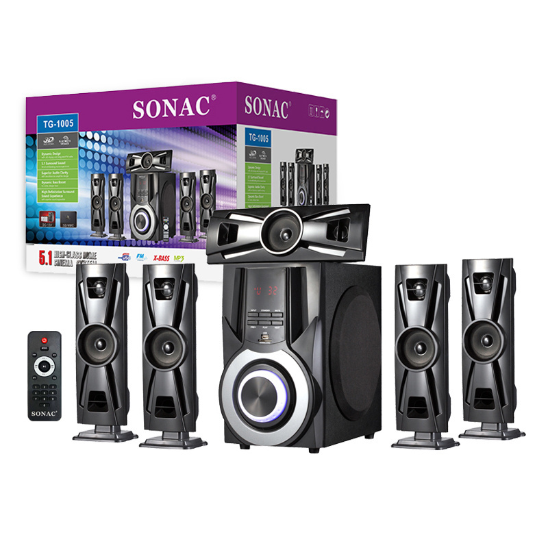 SONAC TG-1005 New home theatre system speaker 5.1 altavoces cine bocinas para Surround Sound Hi-Fi Multimedia Home Cinema System