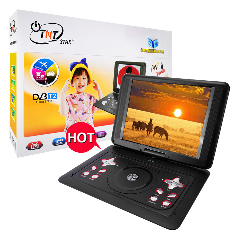 TNTSTAR TNT-298 New evde tavsan kafesi yapimi dvd player portable 14.1 inch