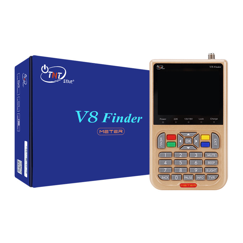 V8 dvb s2 satellite finder meter portable satellite finder