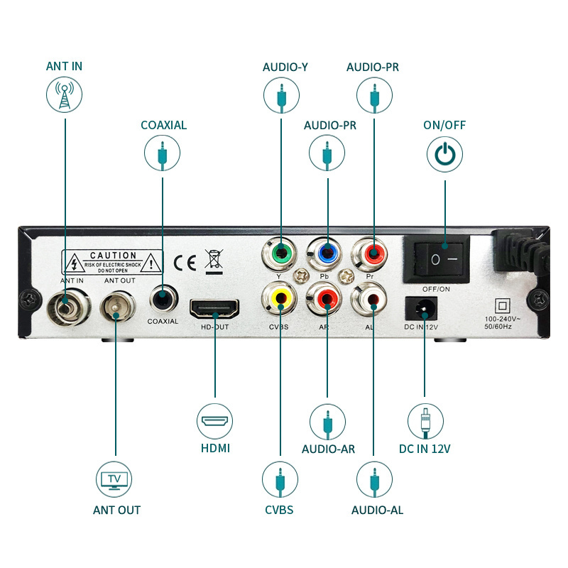 TNTSTAR TG-X19 New sigma receiver portable tv dvb-t2 tv decoder tv combo t2 box set top boX AFRICA hot