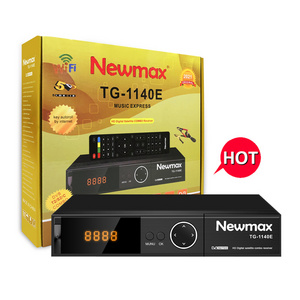 NEWMAX TG-1140E New set top box decoder microphone rx receiver remote dvb s2 combo decoder black box