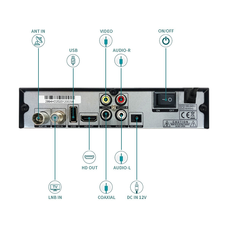 NEWMAX NM-2994HD New satellite decoder koqit 2021 world code trial pandar set top box wireless receiver micro