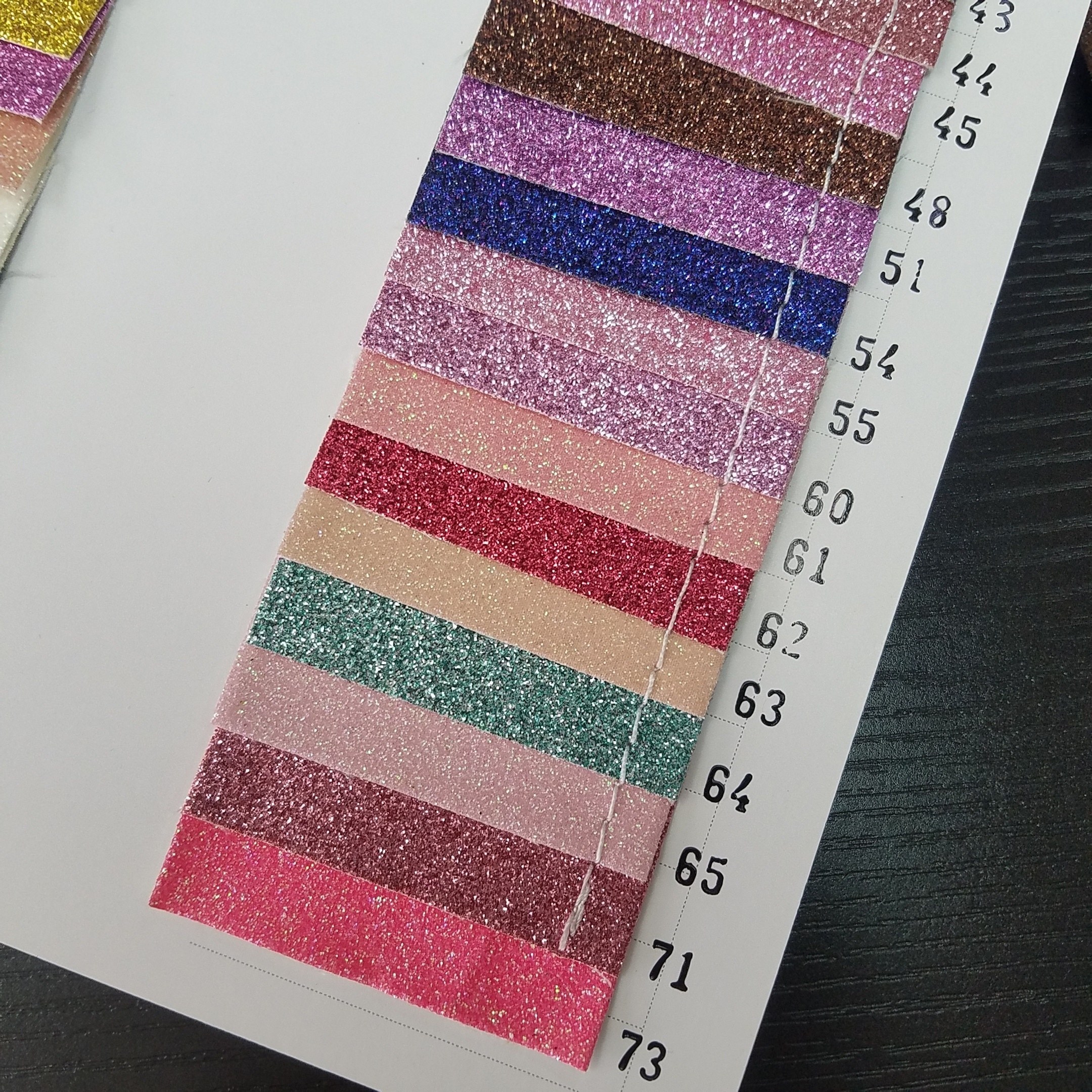 glitter leatherette of pu leather fabric for shoes decoration craft shiny