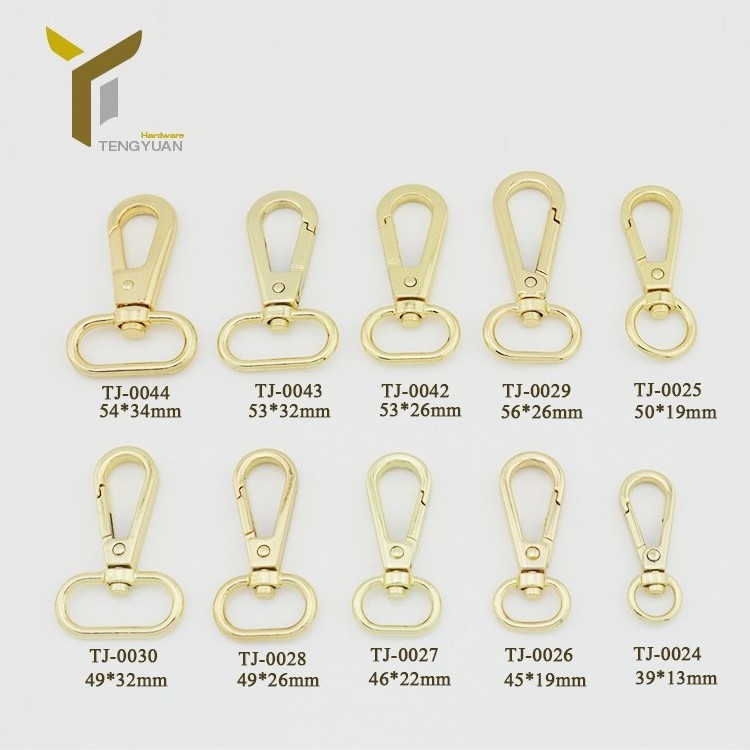 wholesale snap hook Nickel-free metal bag buckle accessories swivel snap hook for handbag