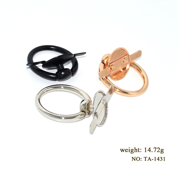 High-end hand bag making decorative accessories round shape metal hardware for bag parts