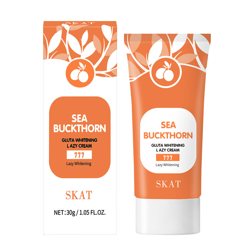 Moisturizing, brightening and repairing damaged skin with Sea Buckthorn Glutamate Whitening Cream for Fine Lines