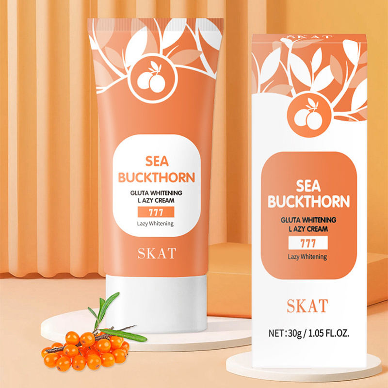 Moisturizing, brightening and repairing damaged skin with Sea Buckthorn Glutamate Whitening Cream for Fine Lines