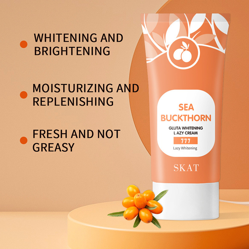 Moisturizing, brightening and repairing damaged skin with Sea Buckthorn Glutamate Whitening Cream for Fine Lines