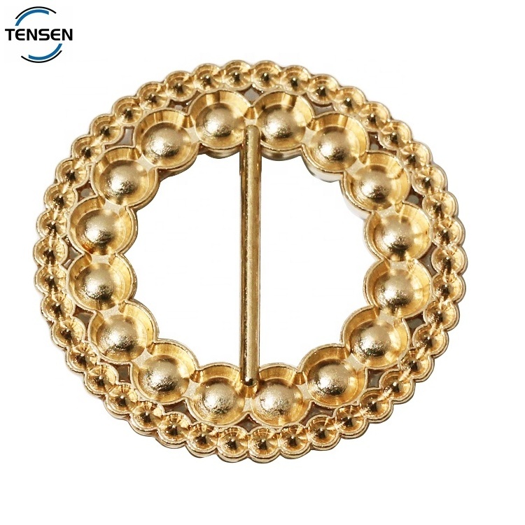 Good quality garment metal buckle sliders gold plated underwear accessories rhinestone clasp adjustable pearl shoes connector