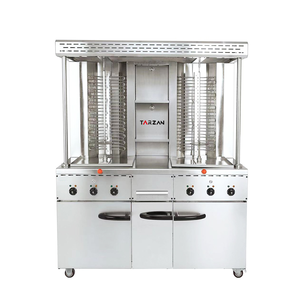 Wholesale Commercial Use Lpg Shawarma Machine Gas Burners Kitchen Restaurant Equipment Kabab Machine Gyro Grill