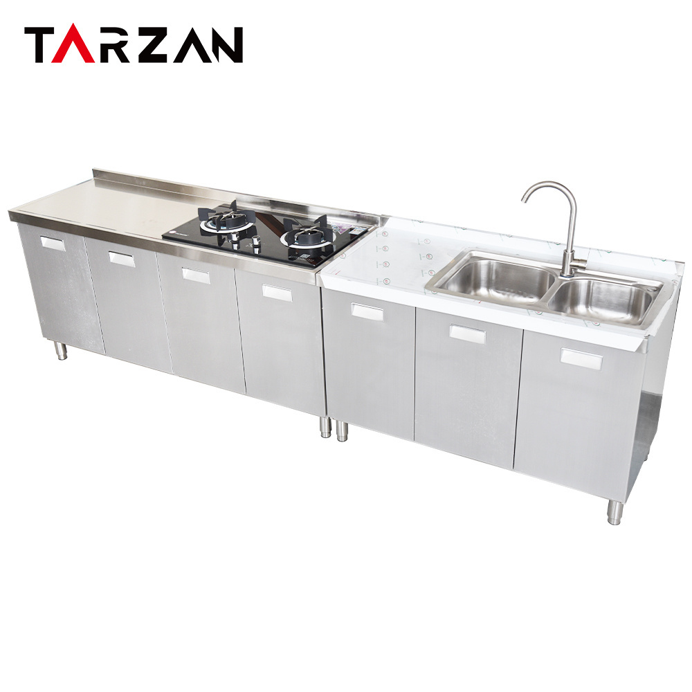 Kitchen Cabinets Work Table Stainless Steel Kitchen Sinks 2 In 1 Cabinet Customized