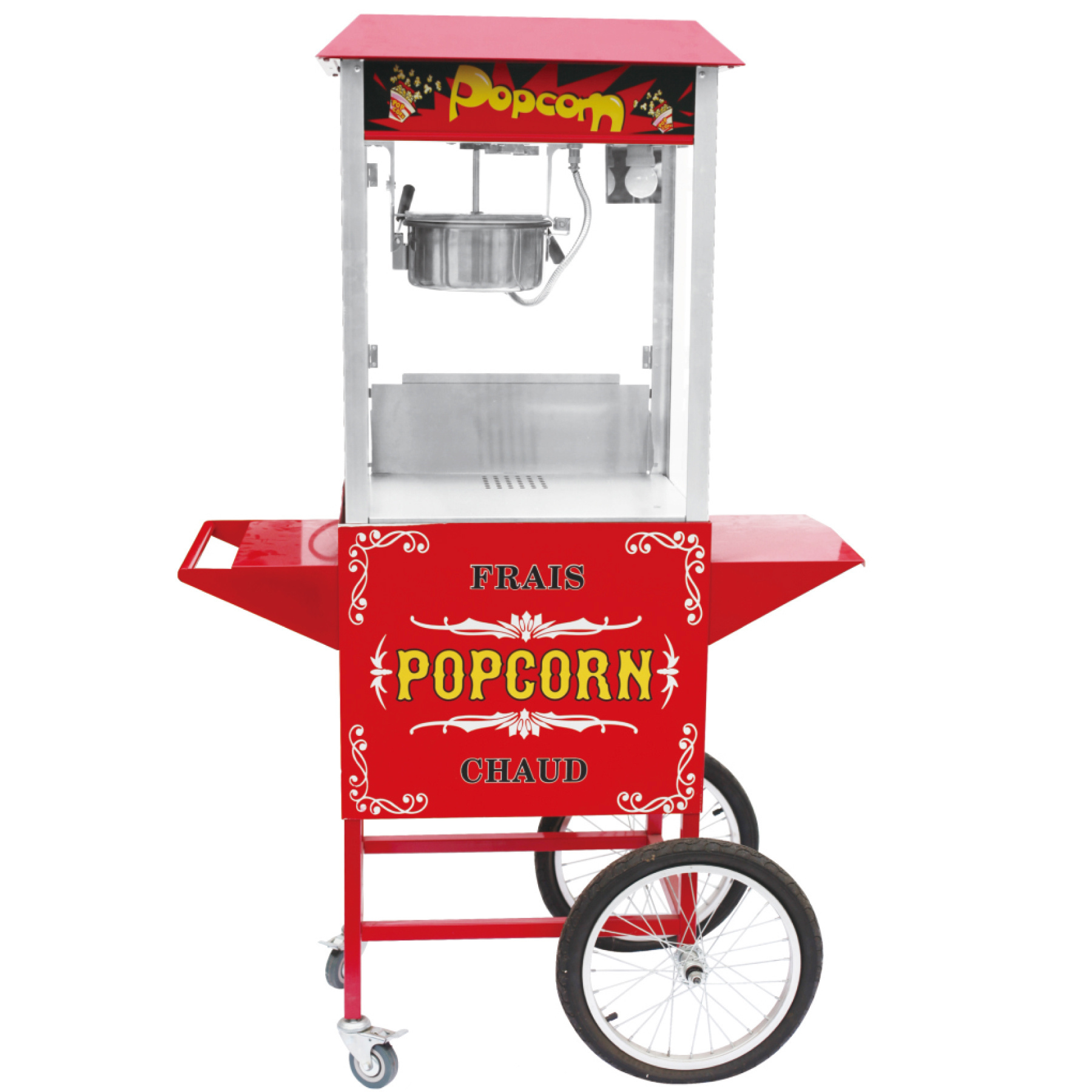 Commercial Electric Machine with trolley Industrial Popcorn Maker Popcorn Making Machine Caramel Popcorn Machine with  trolley