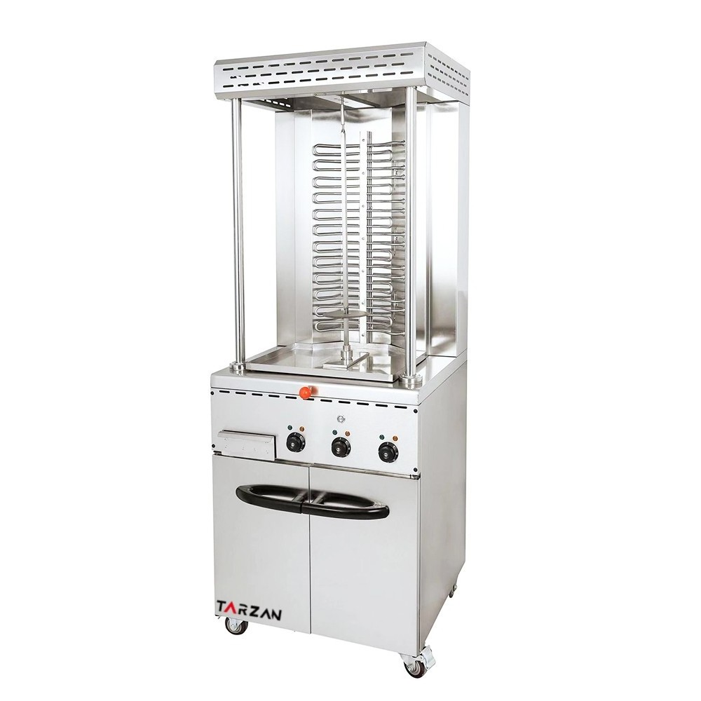 Wholesale Commercial Use Lpg Shawarma Machine Gas Burners Kitchen Restaurant Equipment Kabab Machine Gyro Grill