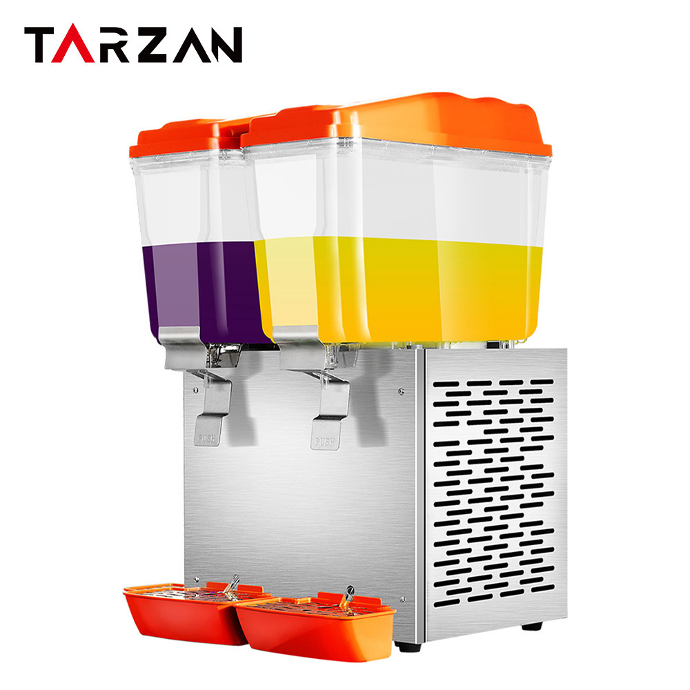 Double Tanks Juice Maker Commercial Cooling and Hotting Drink Dispenser 12L 16L 18L 24L 32L 36L 48L Juice Dispenser for Sale