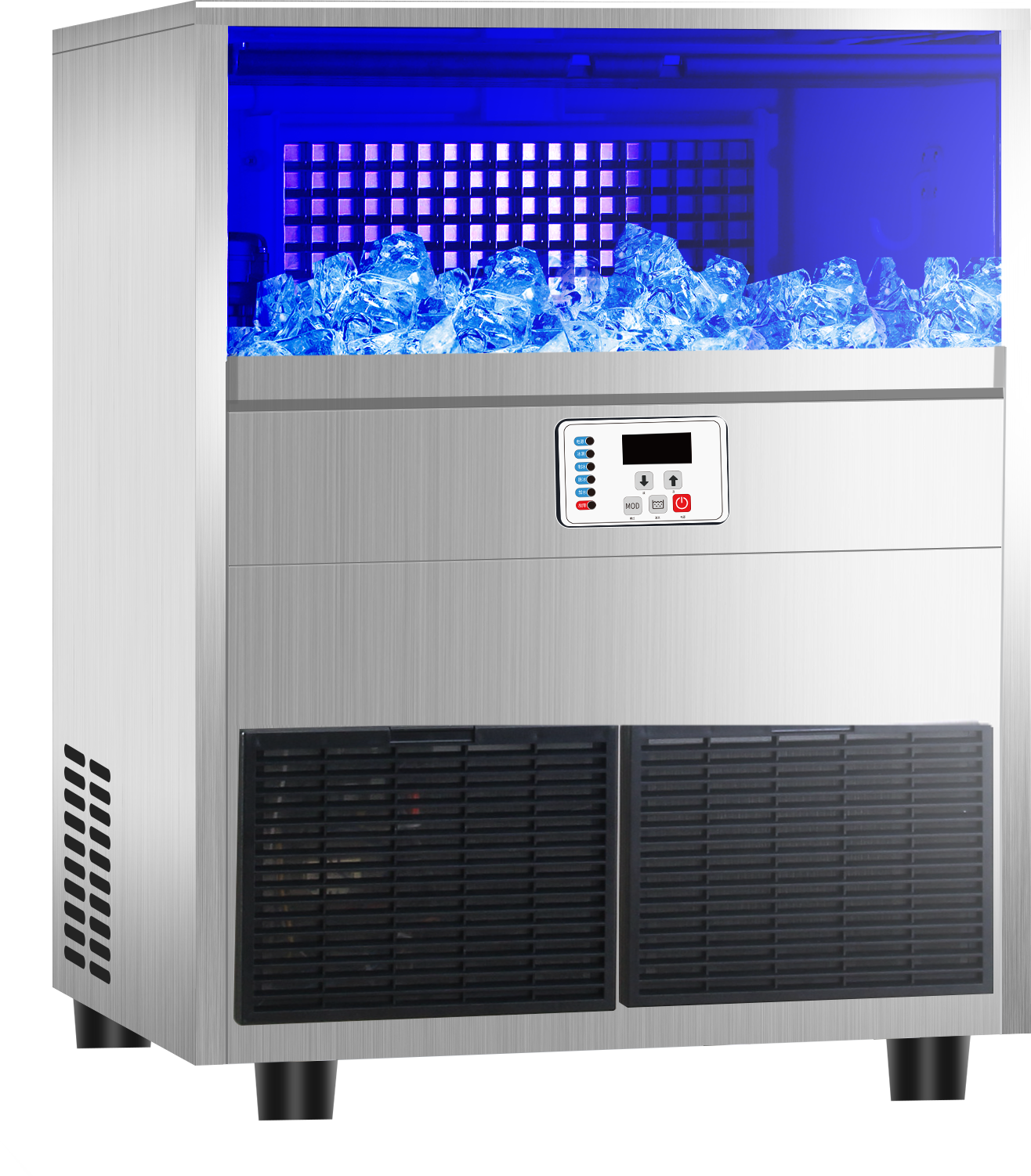 TARZAN wholesale price Commercial Ice Maker 335W Stainless Steel Ice Cube Maker Machine 132 lb Ice Making Machine